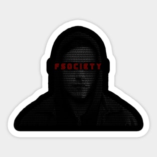 Elliott mr. robot - f.society.dat Sticker